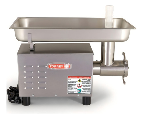 Molino De Carne En Acero Inoxidable Fg-12-ss Torrey