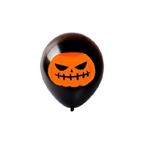 Globo Latex Halloween Calabaza X100