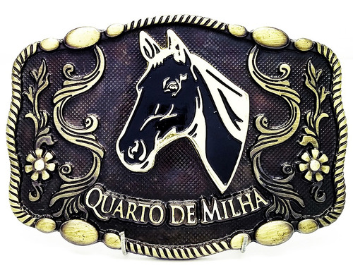 Cinto Country Masculino Cowboy Rodeo Fivela Quarto De Milha