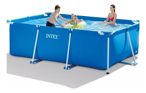 Piscina Estrutural Retangular Reforçada 7127l Intex
