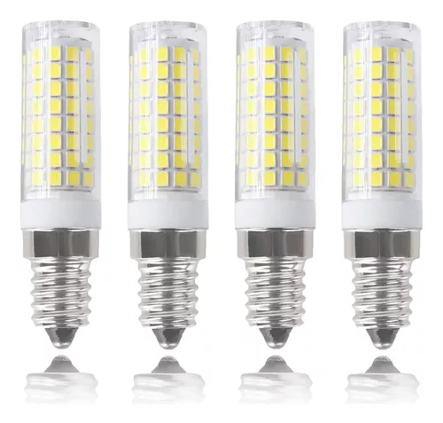 Bombilla LED E14 de 7 W, 120 V, equivalente a bombillas incandescentes de  75 W, base E14 regulable para bombillas de campana de cocina, bombilla