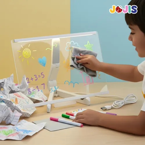 Pizarra Mágica Luz Led Infantil Dibujo Usb Luminosa Creativa