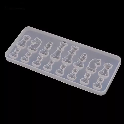 Molde Silicone Jogo Dama Xadrez Peças Tabuleiro Resina - BrSeller - Moldes  de silicone e outros produtos importados.