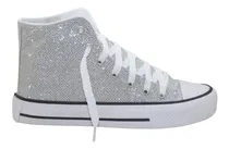 Comprar Botita Zapatilla Nena Gliter Brillo Plat Oro Neg Fux 34 \u002F 40