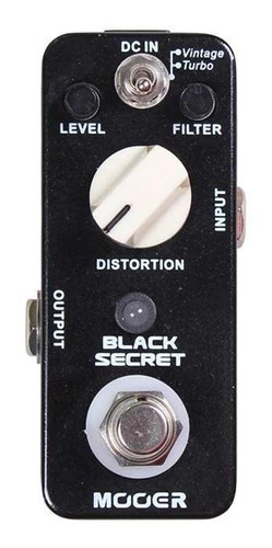 Pedal Distorsión Mooer Mds1 Black Secret * Rat *