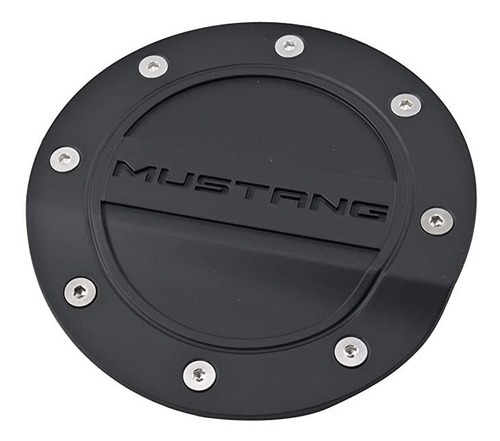 Puerta De Combustible 2015-2020 Mustang Negro Con Logo Musta