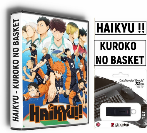 Haikyu Y Kuroko No Basket Las 2 Series En Usb