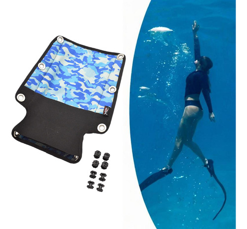 Almohadilla De Placa Posterior De Buceo Premium Para Azul