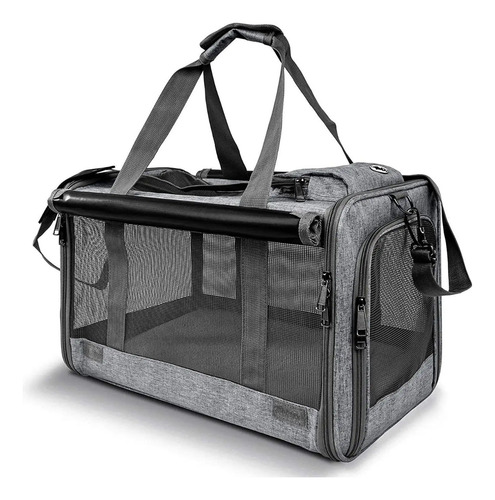 Canil Bolso Transporte Tela Gatos Perros Pequeños 47x26x29cm