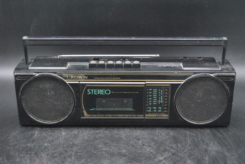 Antiguo Radio Grabador Crown Vintage Retro Func.