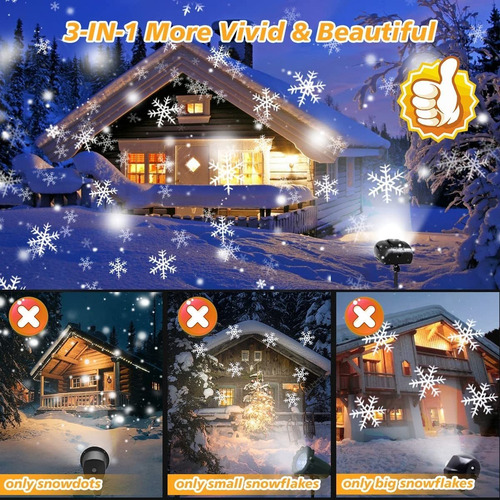 Luces De Proyector Navideño Luces Led Para Proyector De Copo