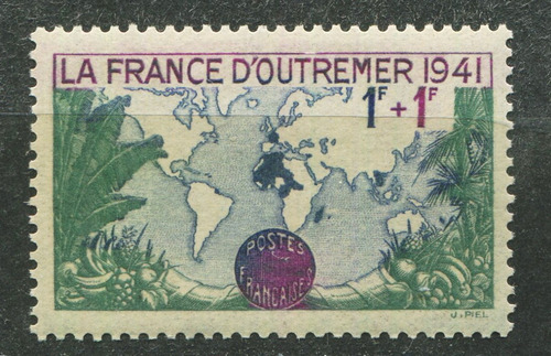 Francia Sello Yvert 503 Mnh France D'outremer 1941