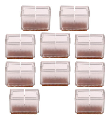 10x Silla Gorras Pies Silicona Silla Gorras Pata Rectangular