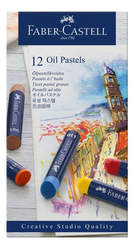 Tizas Pastel Óleo Studio Faber Castell Quality Estuche X12