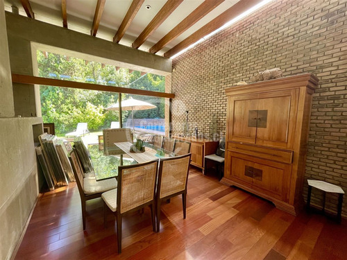Moderna Y Exclusiva Casa En Cond Los Almendros 4 Dorm Piscin