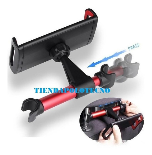 Imagen 4 de 9 de Soporte Universal Celular Auto Holder Asiento Trasero
