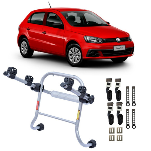 Suporte Bike Carro Porta Malas Vw Gol Todos 2 Bikes