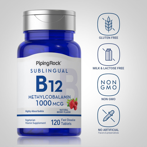 Metilcobalamina B12 1000mcg Sublingual (120 Comprimidos)