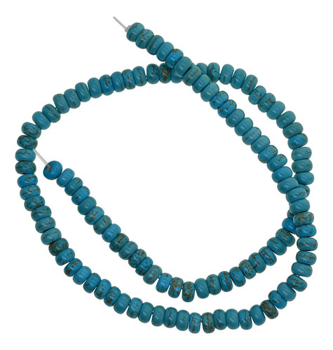 Turquesa Espaciador Perlas Piedras Camas De Ábaco 6x3mm