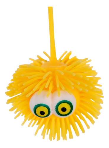 Yoyo De Goma Monstruito Luminoso Luces Con Flecos X6 Uni