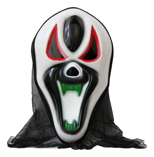 6 Mascaras Cara Alargada Disfraz Halloween Demonio Terror 