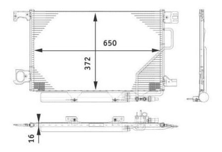 Condensador A/c Mercedes-benz C55 Amg 5.5 V8 2006