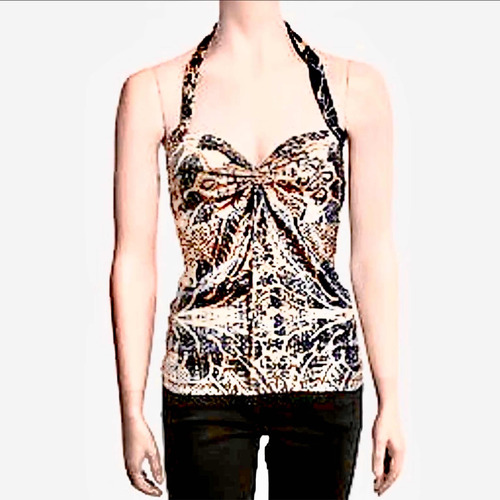 Top Roberto Cavalli Seda Elastizada, Original