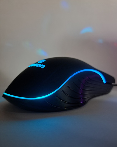 Mouse Gamer SWORD SHADOW RGB Com Fio Conexão Usb Teccon M710 6400dpi Cor Preto Atacado