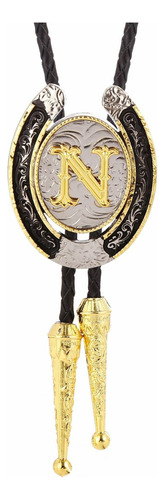 Bolo Corbata Vaquero Occidental Estilo Collar De Corbatas Dorado N