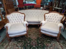 Comprar Manyantiques - Juego De Sillones Franceses Luis Xvi Capitone