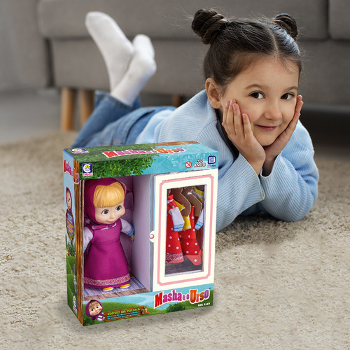 Boneca Masha Com Closet 2567 Cotiplás