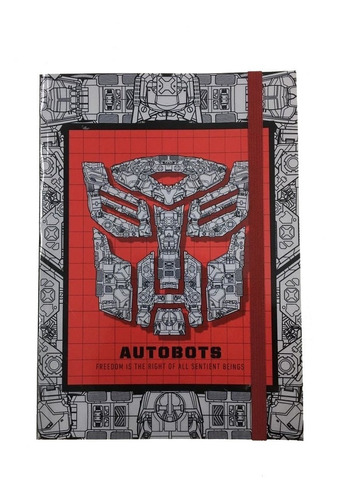 Libreta/cuaderno/anotador Transformers Autobots Muy Lejano