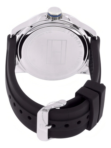 Reloj Para Hombre Tommy Hilfiger Original color Negro 1791072 Diametro 48 mm