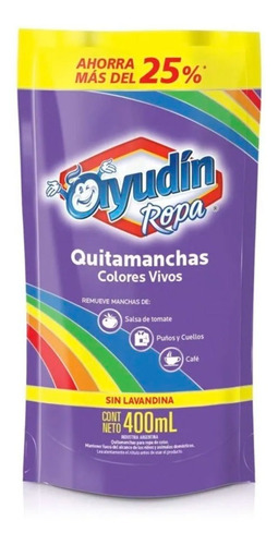 Ayudin Quitamanchas Colores Vivos Dp X400 