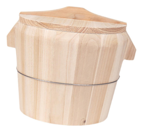 Cubo De Arroz Humeante De Madera, Recipiente Diámetro 21cm