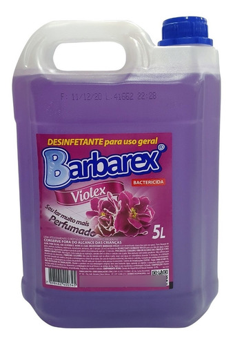 Desinfetante Para Uso Geral Barbarex Violex 5 Litros