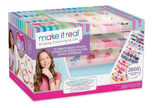 Set Fabricación Joyas Niña Pulseras Make It Real Hopetoys