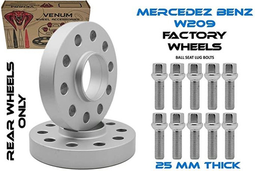 2 Pc 25mm Mercedes 5x112 Hubcentric Wheel Spacers W209 Chasi