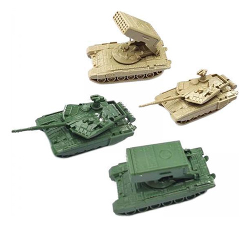 3 X 4 Piezas 1/144 Tanque Lanzacohetes Modelo VehĂculos Kit