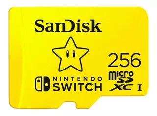 Cartão De Memória Sandisk Micro Sd 256gb Nintendo Switch