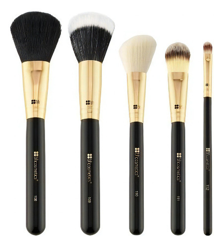 Set de 5 brochas de maquillaje BH Cosmetics Face Essential