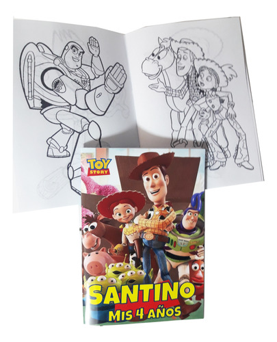 40 Libritos Colorear Personalizados 14x10 Toy Story 