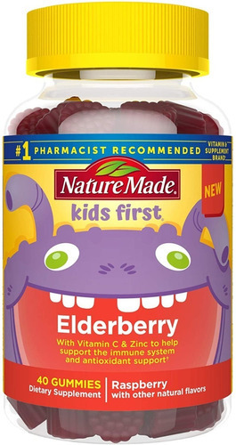 Nature Made Kids Vitamina C Y Zinc Sistema Inmune Sabor Raspberry