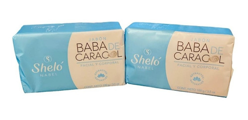 2 Pack Jabón Baba De Caracol Shelo