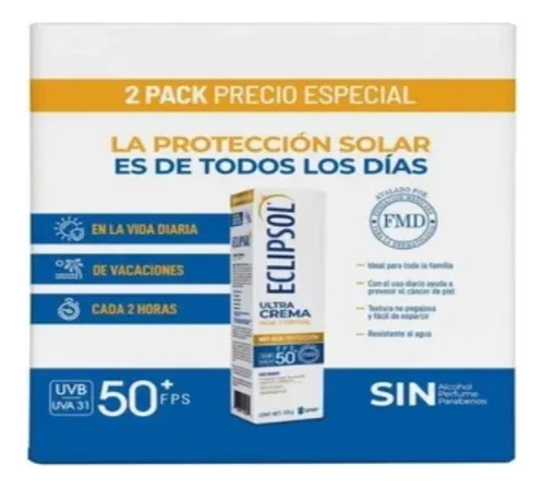 Eclipsol Bloqueador Solar Fps50 Incluye 2 Protector Solar
