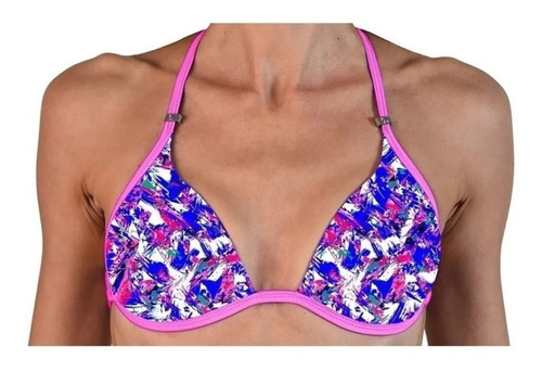 Corpiño Bikini Triangulo Tiras Quickly Malla Mujer Verano