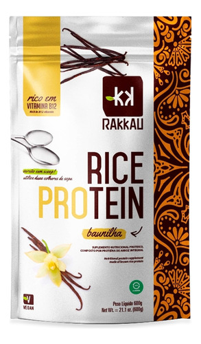 Rice Protein Baunilha Vegana Rakkau 600g