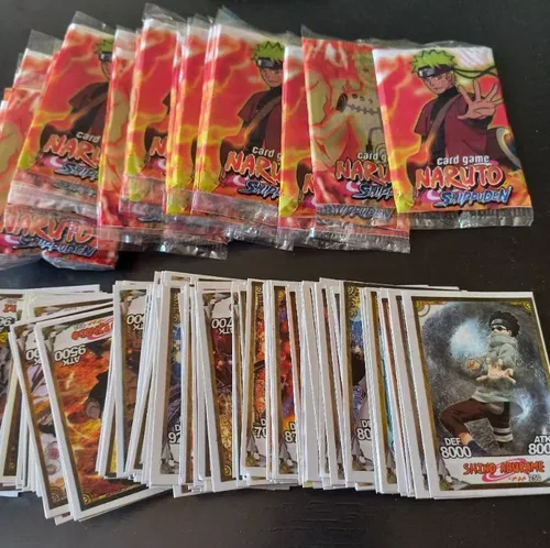 Kit 1000 Cartinhas Boruto = 250 Pacotinhos Cards Pequenos