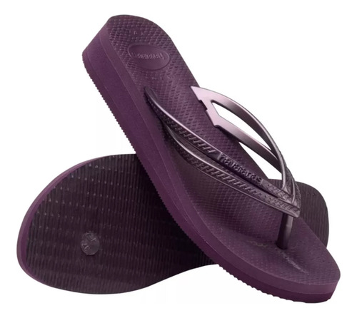 Tamanco Sandália Anabela Havaianas Wedges Fc Salto 3,5 Cm