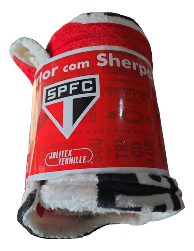 Cobertor Com Sherpa Microfibra São Paulo 2,00x1,50m Jolitex